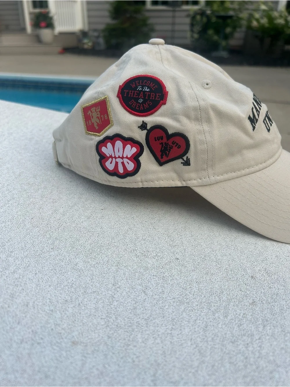 RARE New Era Manchester United 9twenty side multi patch hat; NWT